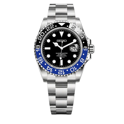 Seiko Mod GMT Batman on oyster bracelet