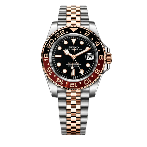 Seiko Mod GMT Root Beer two tone