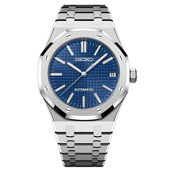 Seiko Mod Royal Oak blue dial