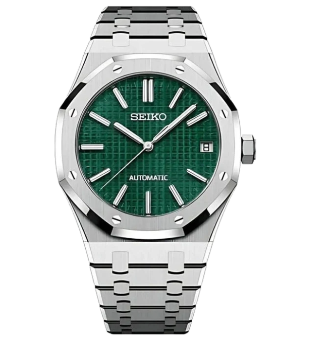Seiko Mod Royal Oak green dial